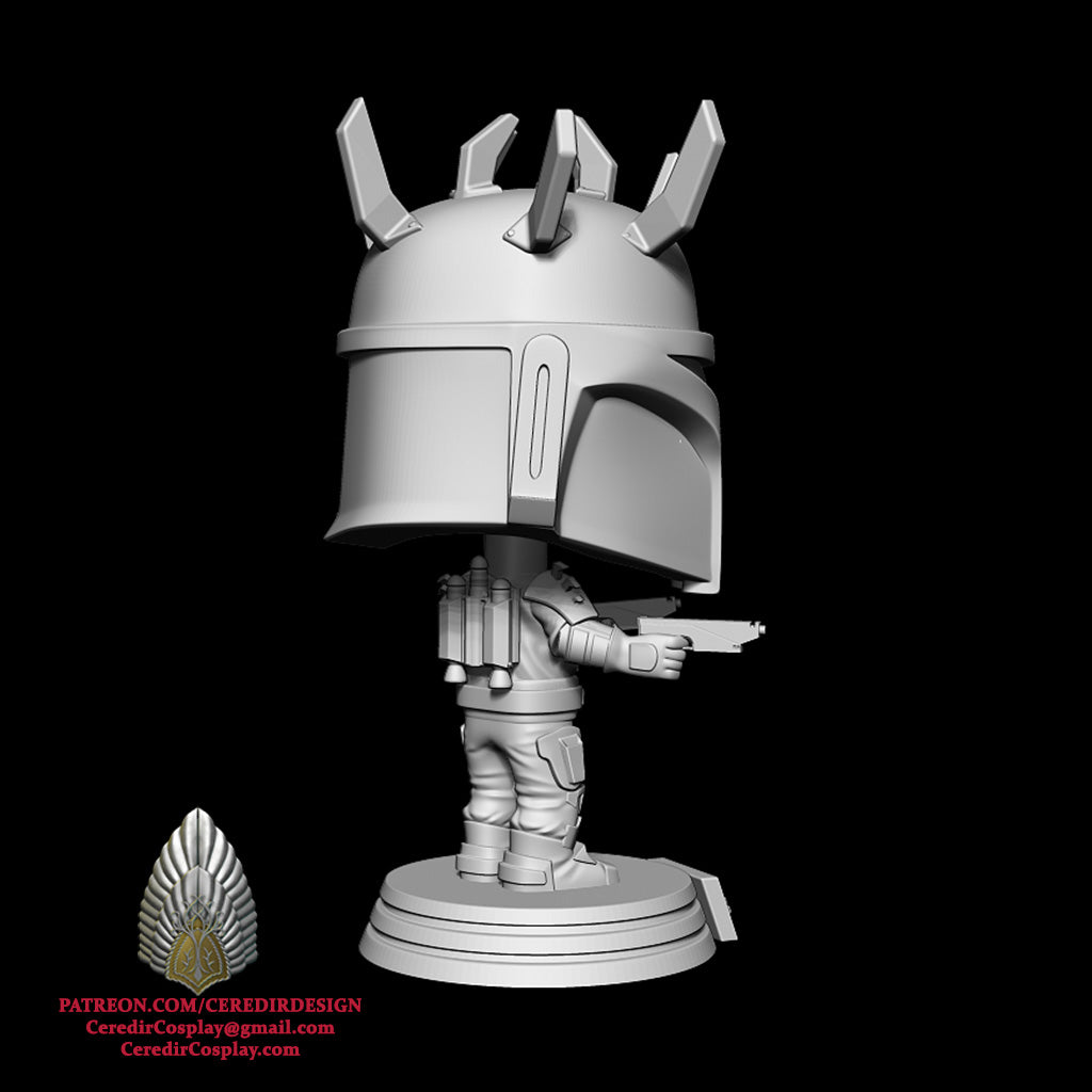 Star Wars Mauldalorian Super Commando Mandalorian Pop 3d digital dl