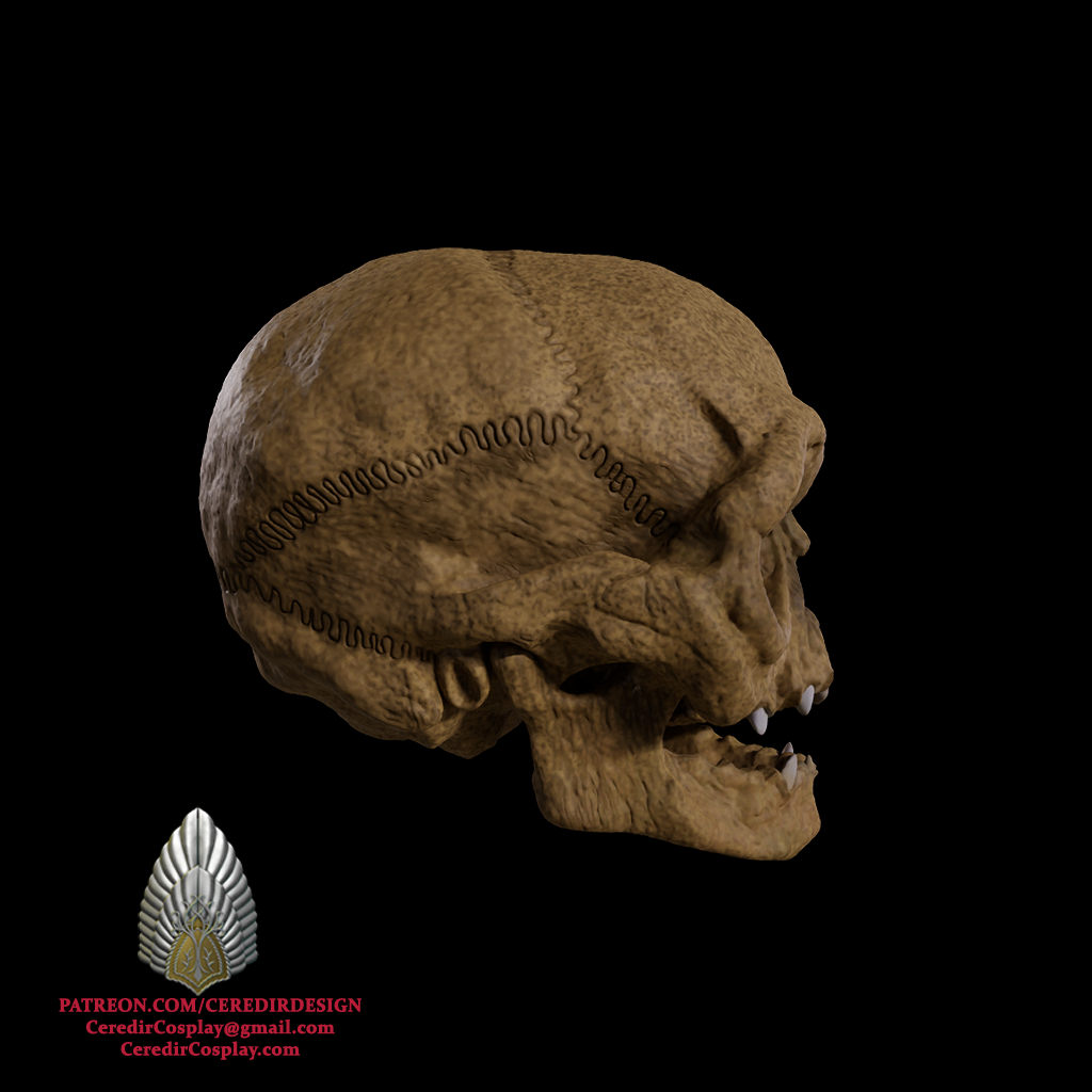Gollum Skull lord of the rings 3d digital download