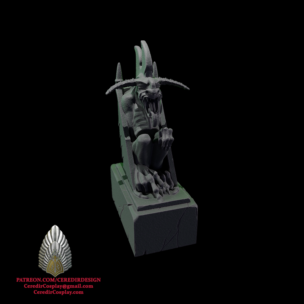 Minas Morgul Gargoyle lord of the rings 3D DIGITAL DOWNLOAD