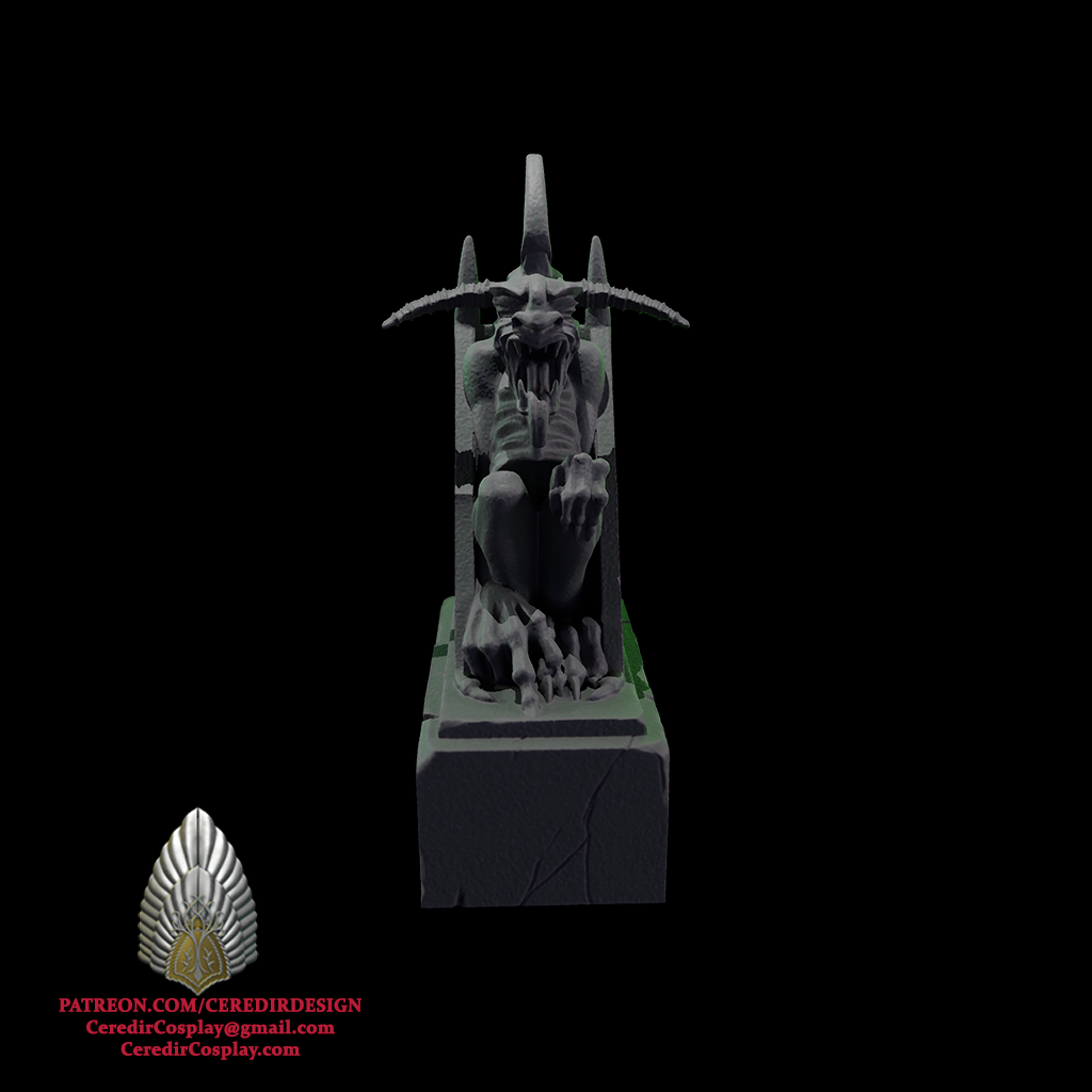 Minas Morgul Gargoyle lord of the rings 3D DIGITAL DOWNLOAD