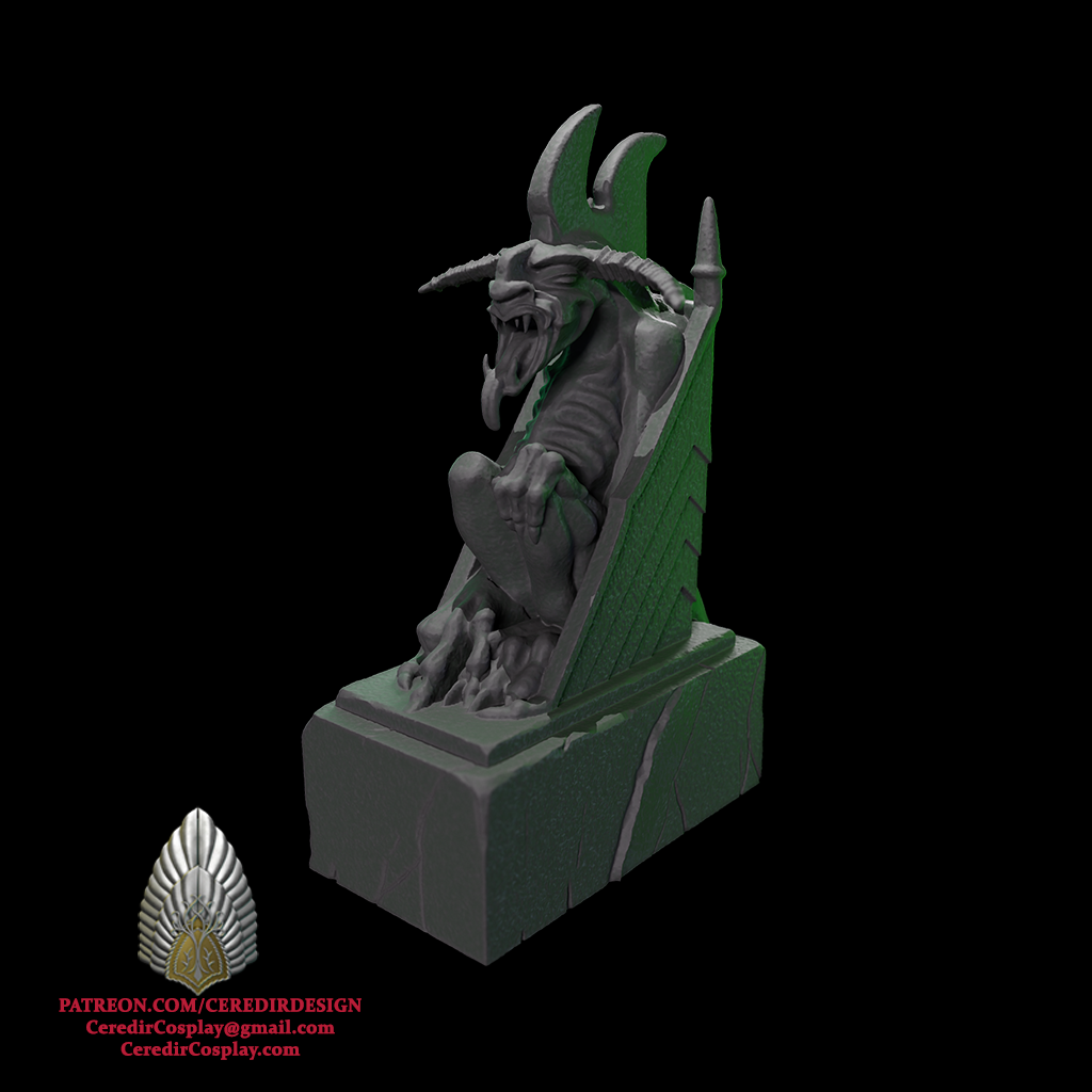 Minas Morgul Gargoyle lord of the rings 3D DIGITAL DOWNLOAD