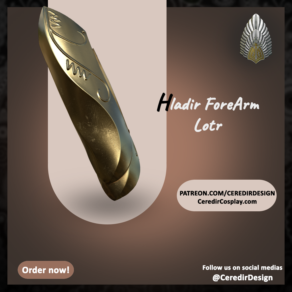 Haldir Gauntlet Armor lord of the rings 3D DIGITAL DOWNLOAD