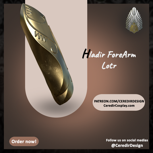 Haldir Gauntlet Armor lord of the rings 3D DIGITAL DOWNLOAD