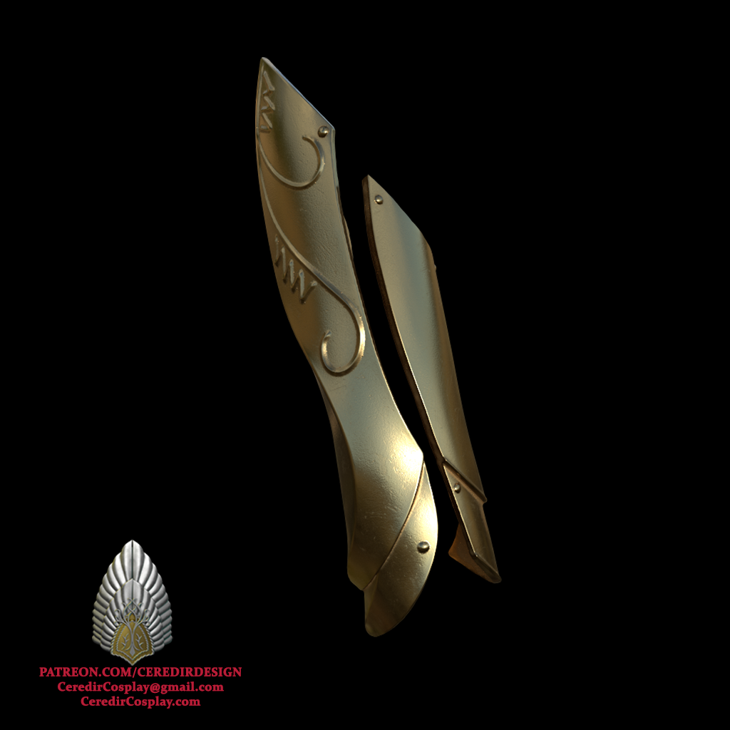 Haldir Gauntlet Armor lord of the rings 3D DIGITAL DOWNLOAD