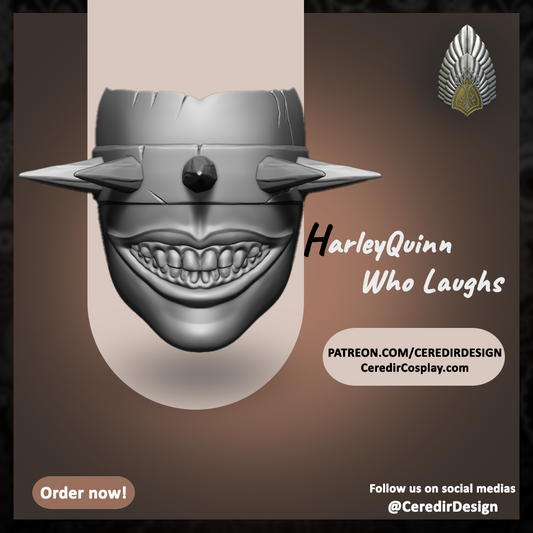 Harley Quinn Who Laughs 3d digital Download