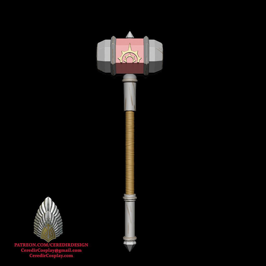 Helm Hammerhand Hammer lord of the rings 3D DIGITAL DOWNLOAD