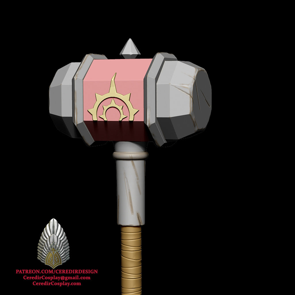 Helm Hammerhand Hammer lord of the rings 3D DIGITAL DOWNLOAD