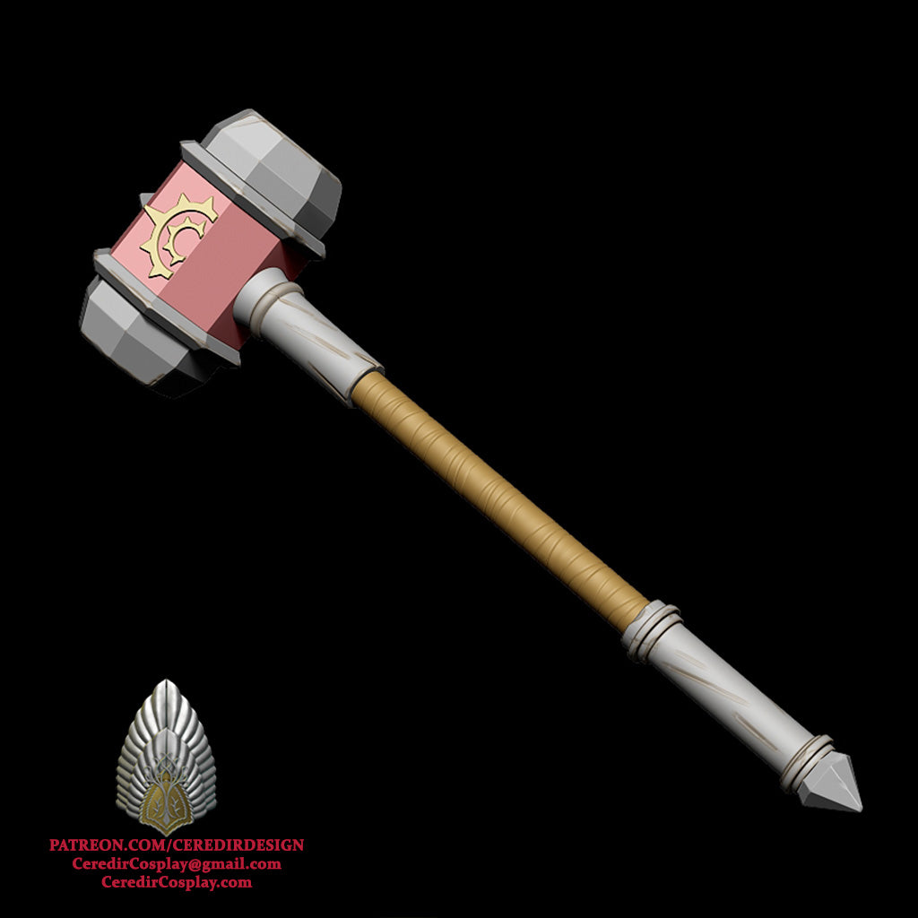 Helm Hammerhand Hammer lord of the rings 3D DIGITAL DOWNLOAD