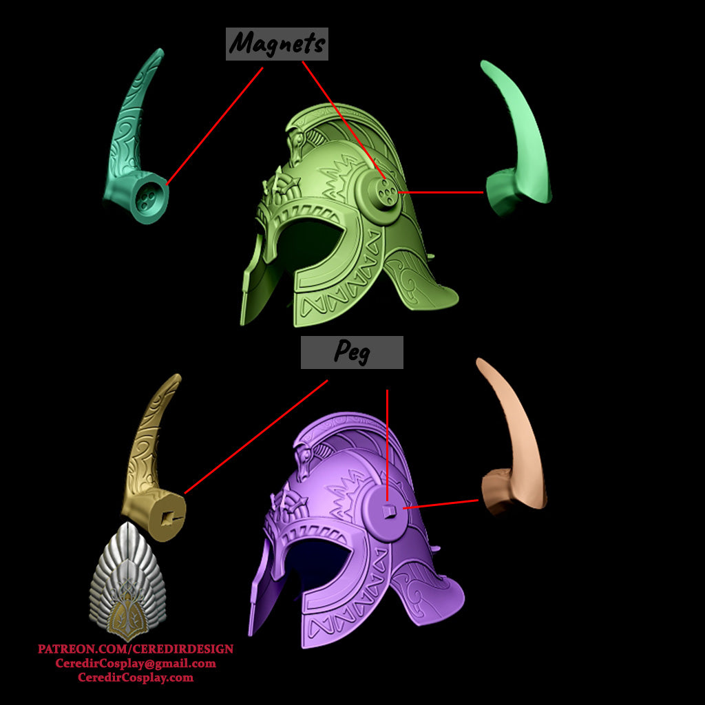 Helm Hammerhand Helmet lord of the rings 3D DIGITAL DOWNLOAD