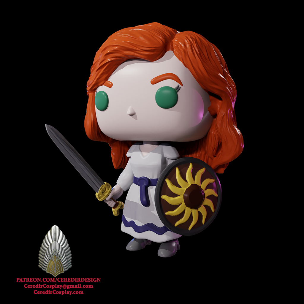 Hera Pop Inspired lord of the rings 3D DIGITAL DOWNLOAD