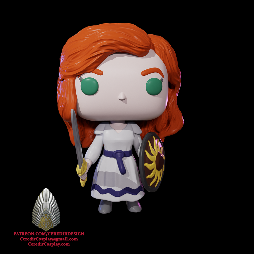 Hera Pop Inspired lord of the rings 3D DIGITAL DOWNLOAD