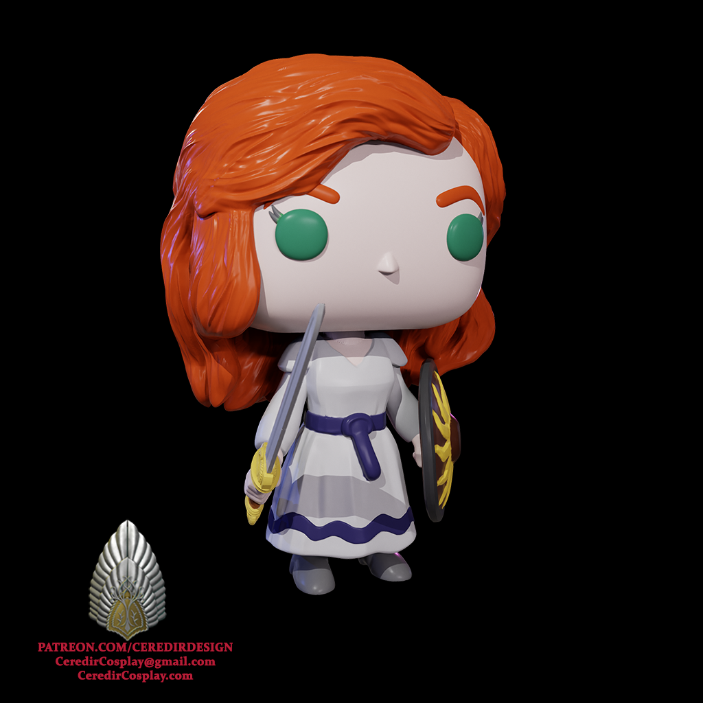 Hera Pop Inspired lord of the rings 3D DIGITAL DOWNLOAD