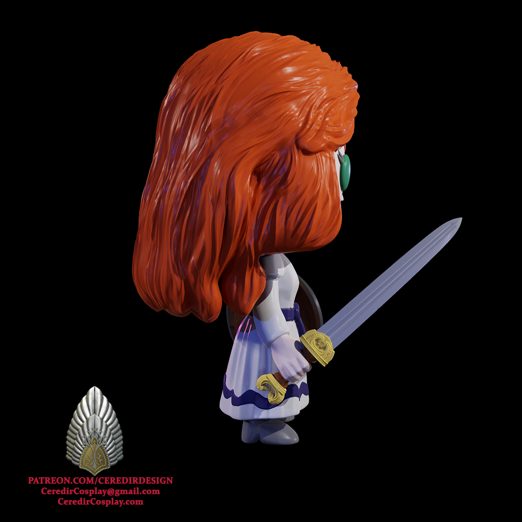 Hera Pop Inspired lord of the rings 3D DIGITAL DOWNLOAD