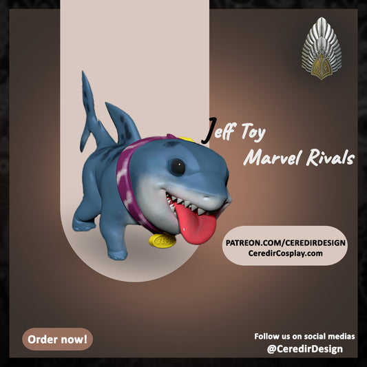 Marvel Rising Jeff The Land Shark toy 3D DIGITAL DOWNLOAD