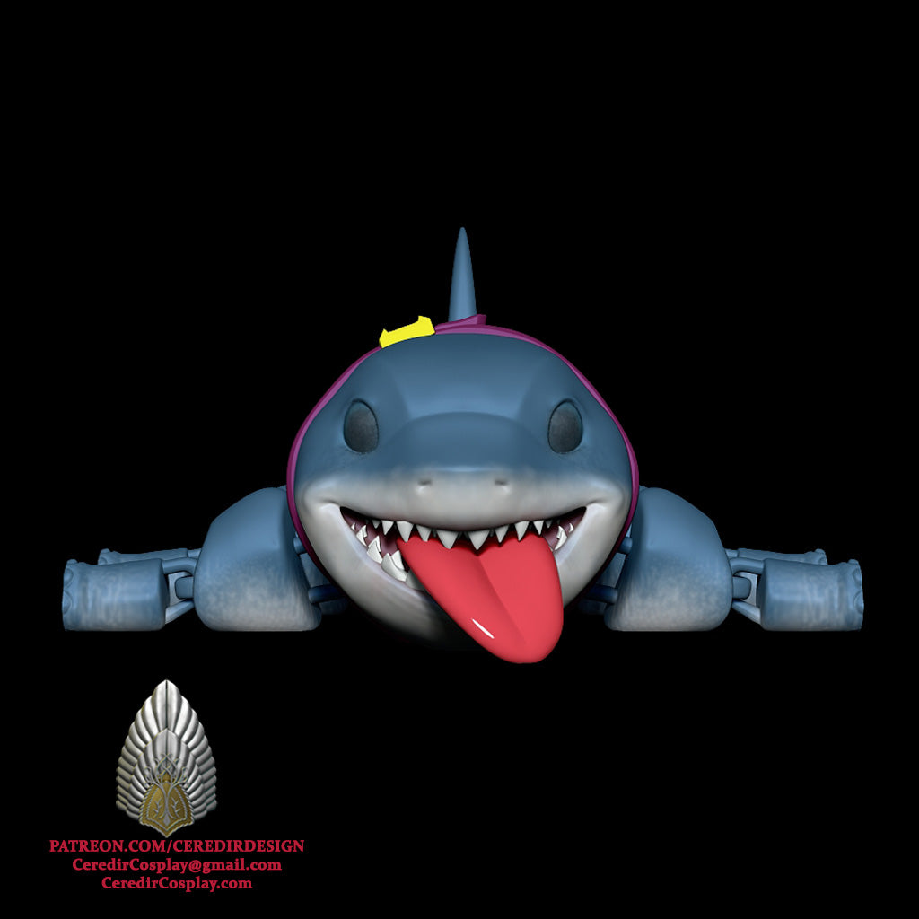 Marvel Rising Jeff The Land Shark Flexi toy 3D DIGITAL DOWNLOAD