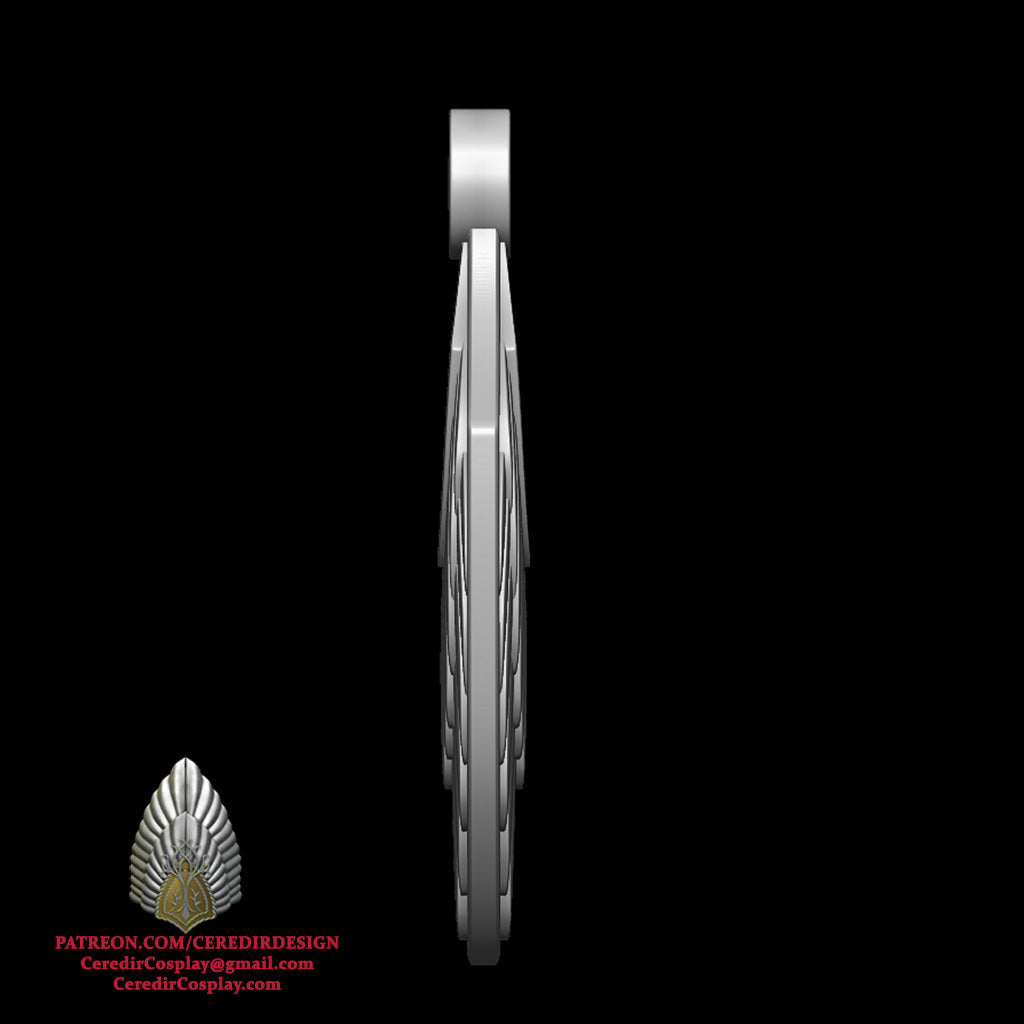 Aragorn Elessar Earrings lord of the rings 3D DIGITAL DOWNLOAD