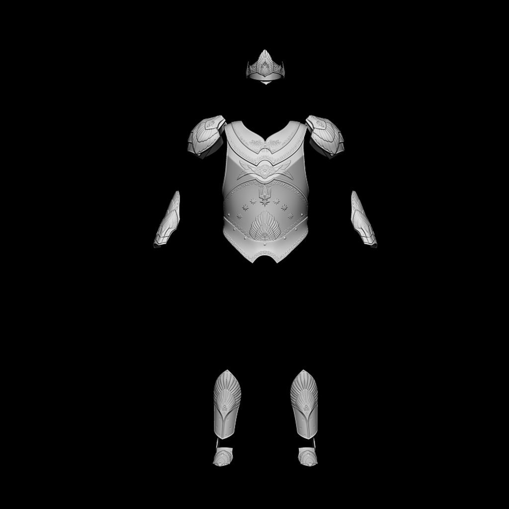 Elessar/ Aragorn Royal Armour 3d digital download