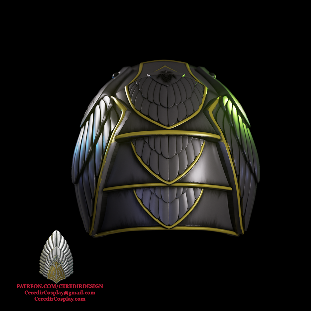 King Elessar Aragorn Shoulder lord of the rings 3D DIGITAL DOWNLOAD