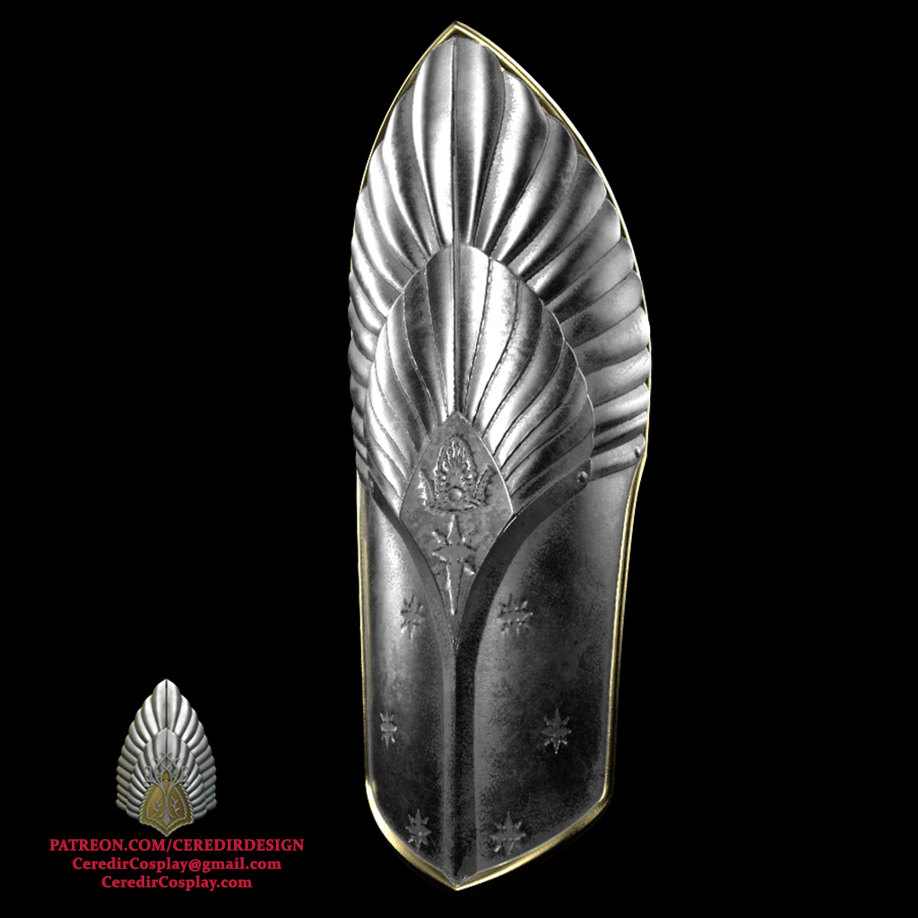 King Ellessar Aragorn  Shin Armor lord of the rings 3D DIGITAL DOWNLOAD