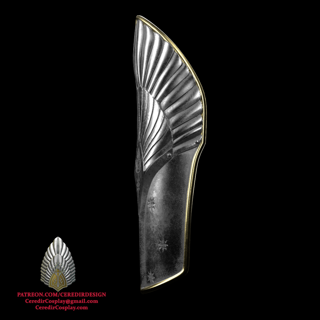 King Ellessar Aragorn  Shin Armor lord of the rings 3D DIGITAL DOWNLOAD