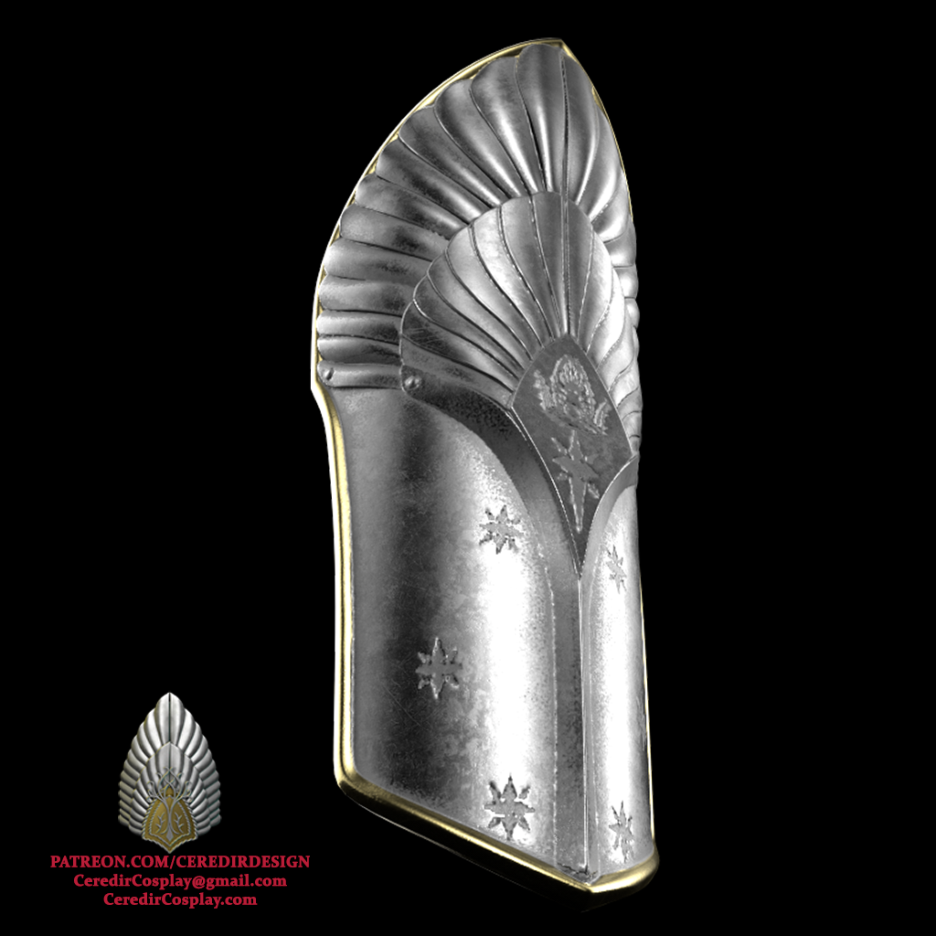 King Ellessar Aragorn  Shin Armor lord of the rings 3D DIGITAL DOWNLOAD