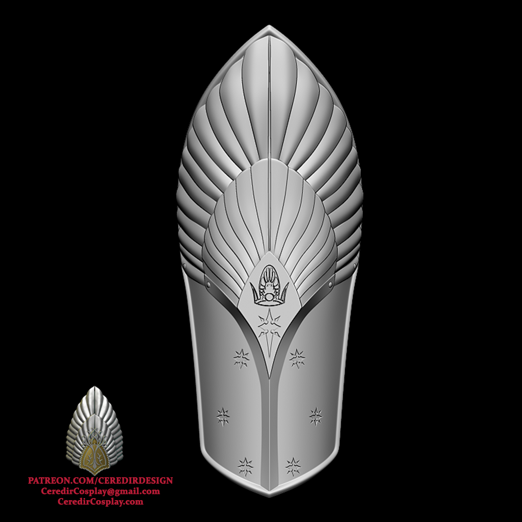 King Ellessar Aragorn  Shin Armor lord of the rings 3D DIGITAL DOWNLOAD