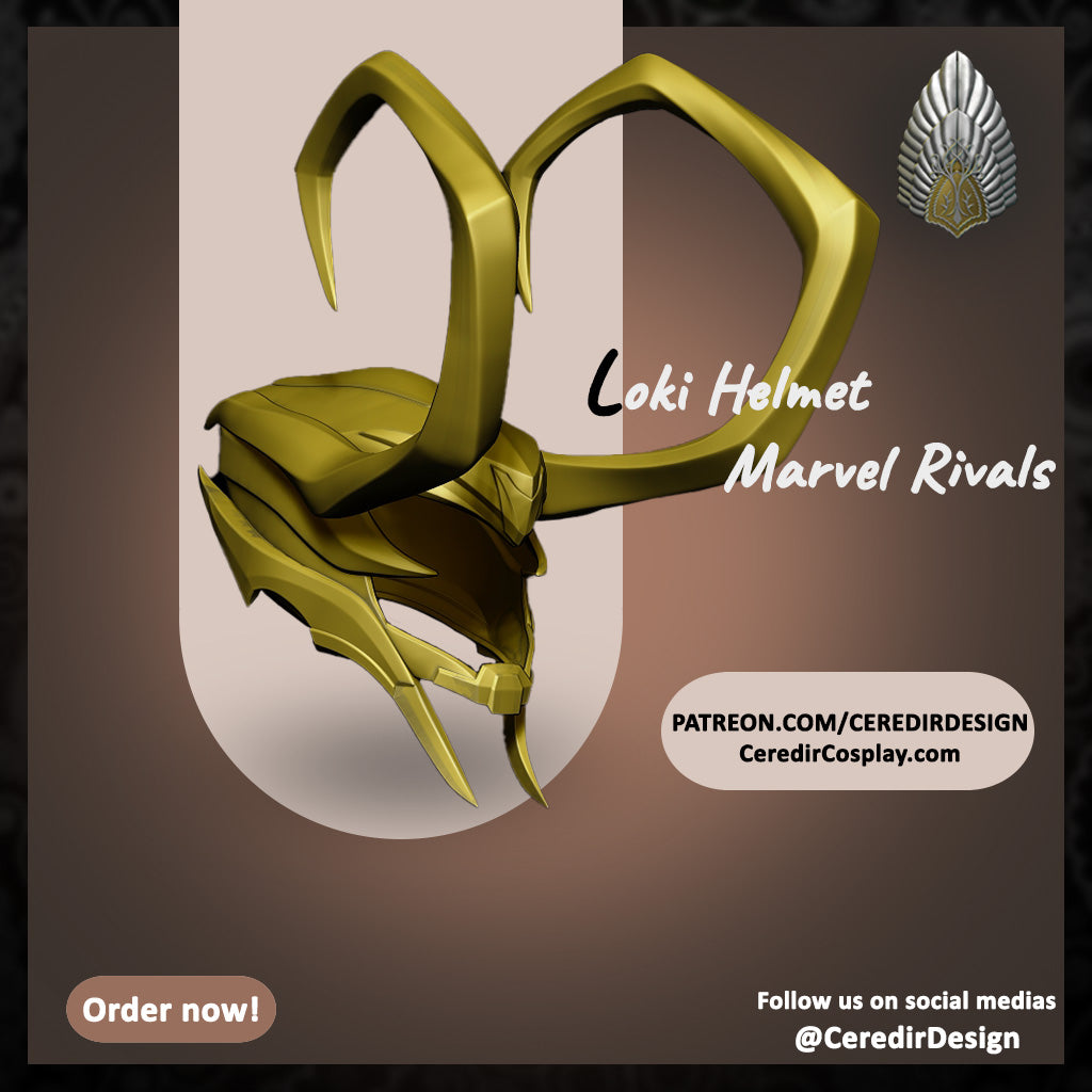Loki Full Armor Marvel Rivals 3D DIGITAL DOWNLOAD