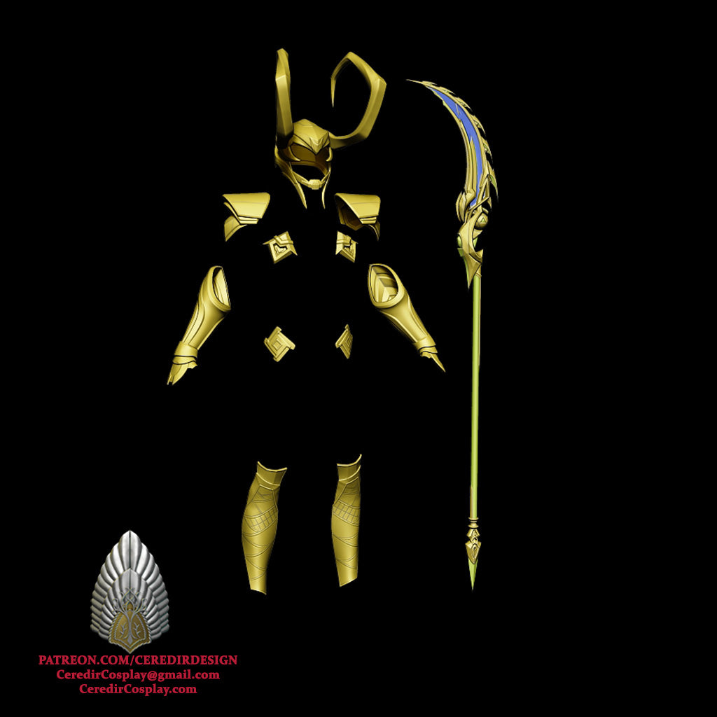 Loki Full Armor Marvel Rivals 3D DIGITAL DOWNLOAD