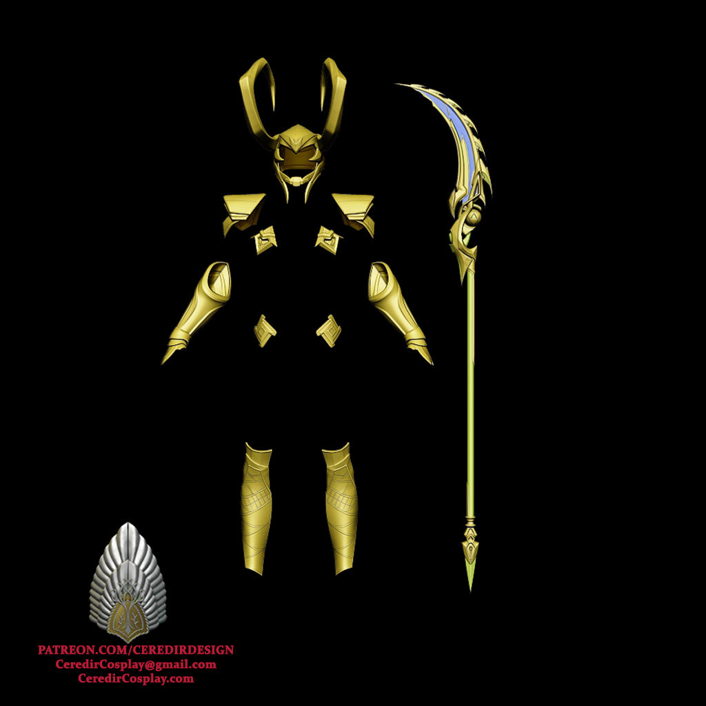 Loki Full Armor Marvel Rivals 3D DIGITAL DOWNLOAD