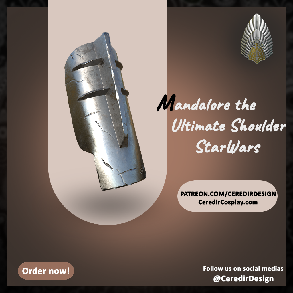 Mandalore the Ultimate Shoulder Star War s 3D DIGITAL DL