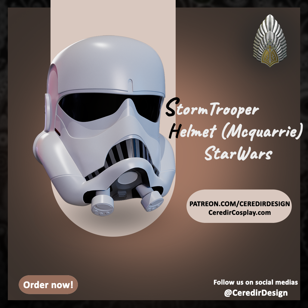 Storm Trooper Ralph Mcquarrie Star Wars 3D DIGITAL DOWNLOAD