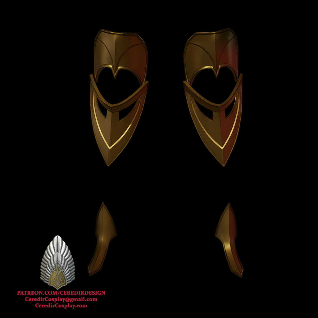 Mortal Kombat Mileena Leg Armour 3D DIGITAL DOWNLOAD