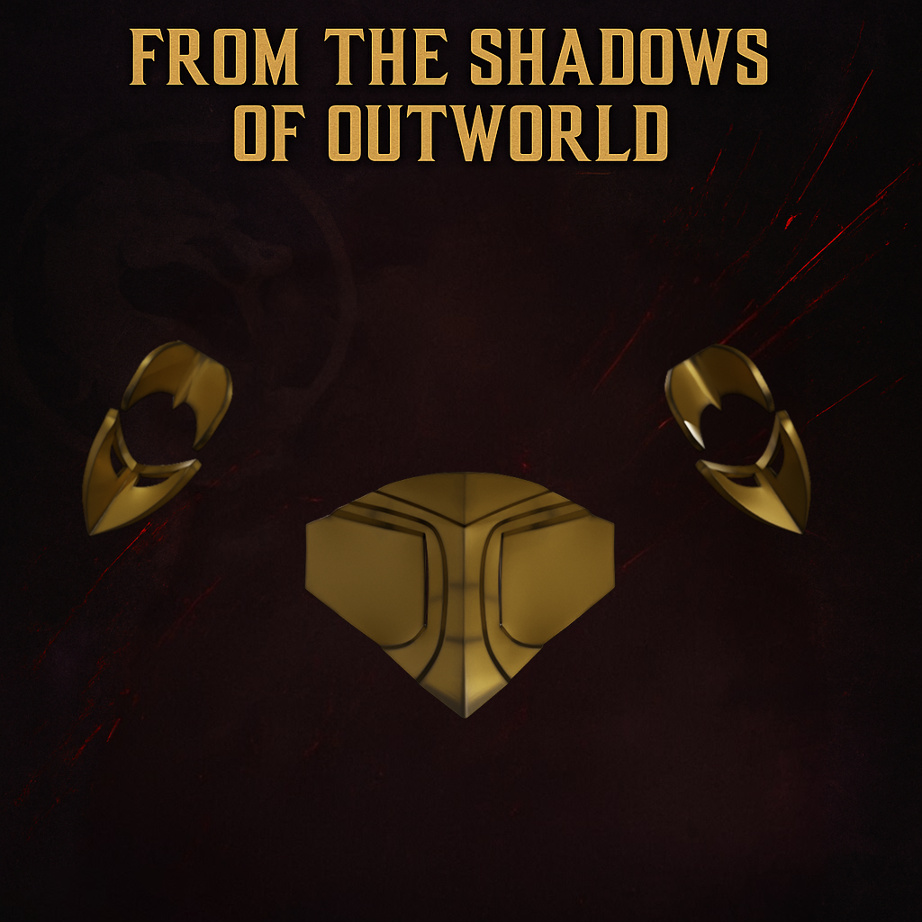 Mortal Kombat Mileena Belt and Elbow armor 3D DIGITAL DL