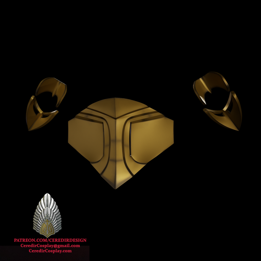 Mortal Kombat Mileena Belt and Elbow armor 3D DIGITAL DL