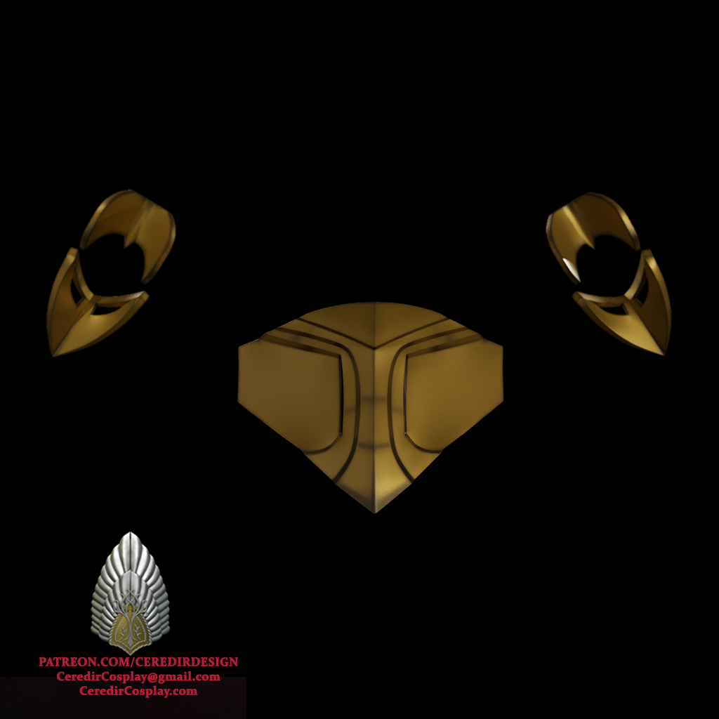 Mortal Kombat Mileena Belt and Elbow armor 3D DIGITAL DL