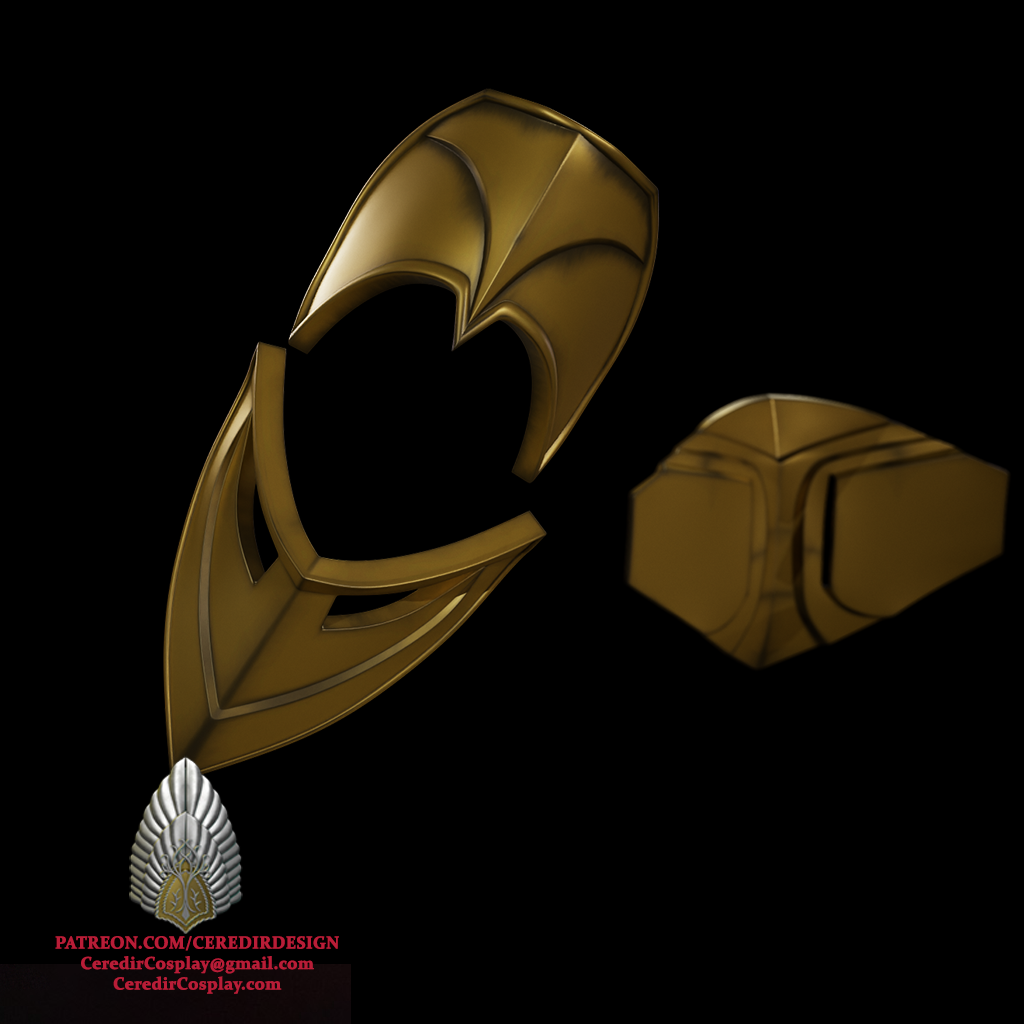 Mortal Kombat Mileena Belt and Elbow armor 3D DIGITAL DL