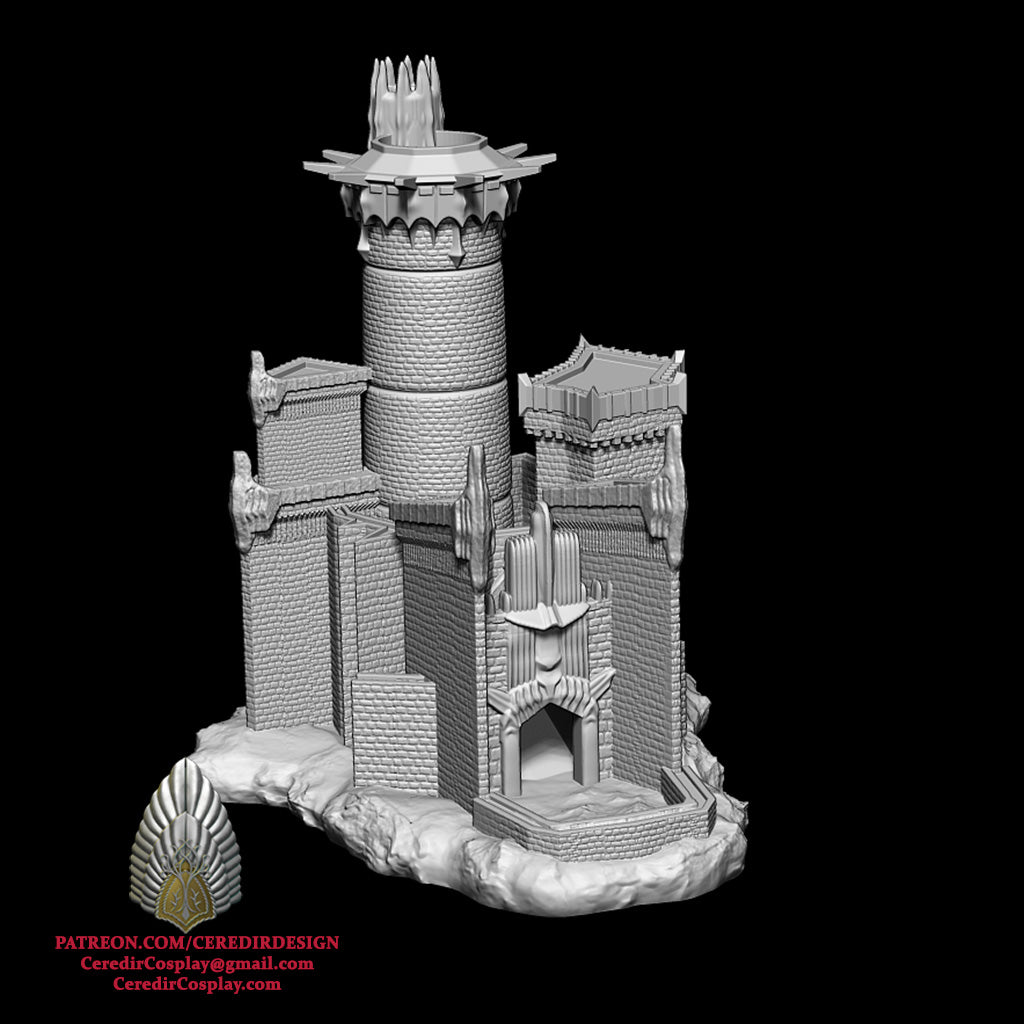 Minas Morgul Dice tower lord of the rings 3D DIGITAL DL