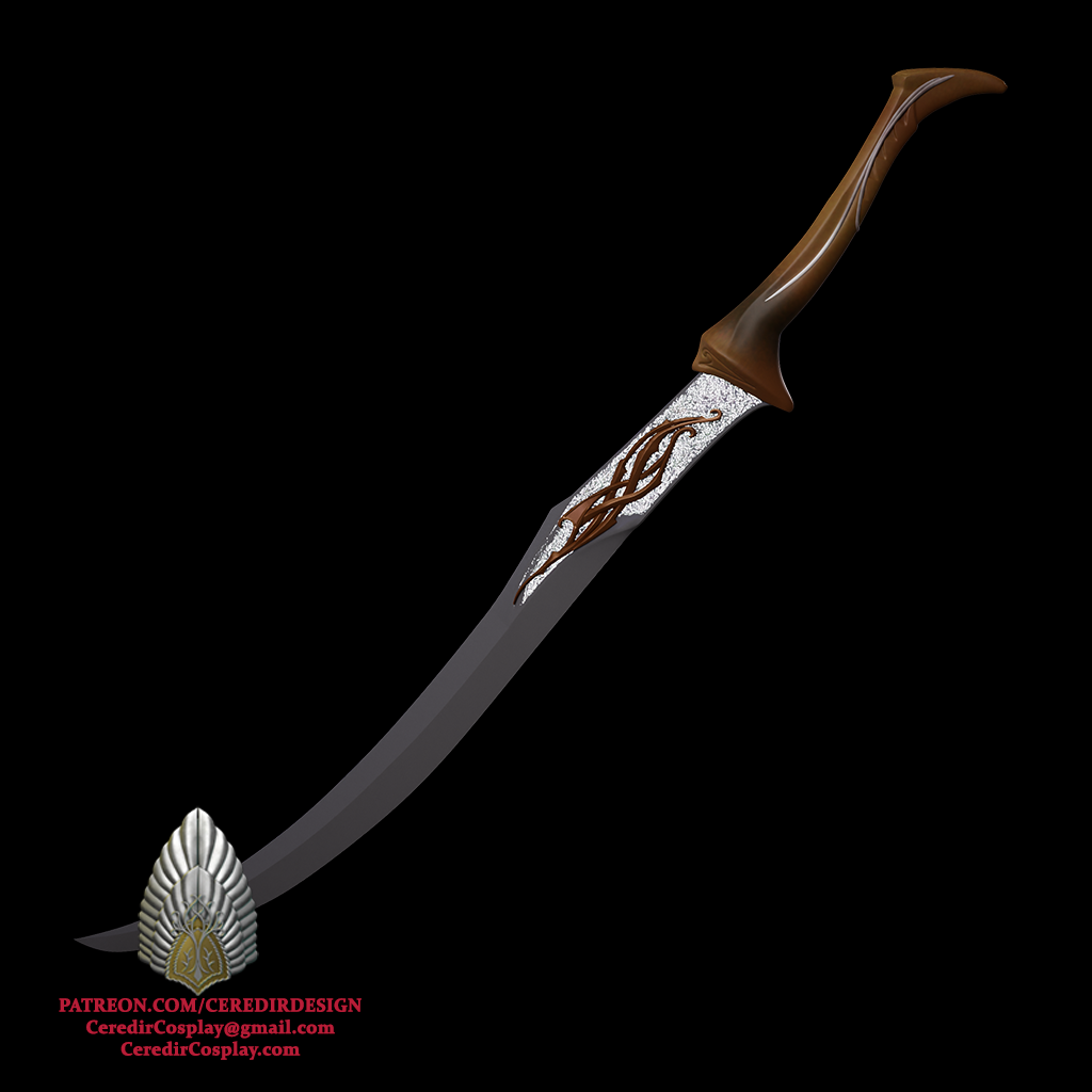 Mirkwood Elves Captain Sword lord of the rings 3D DIGITAL DOWNLOAD