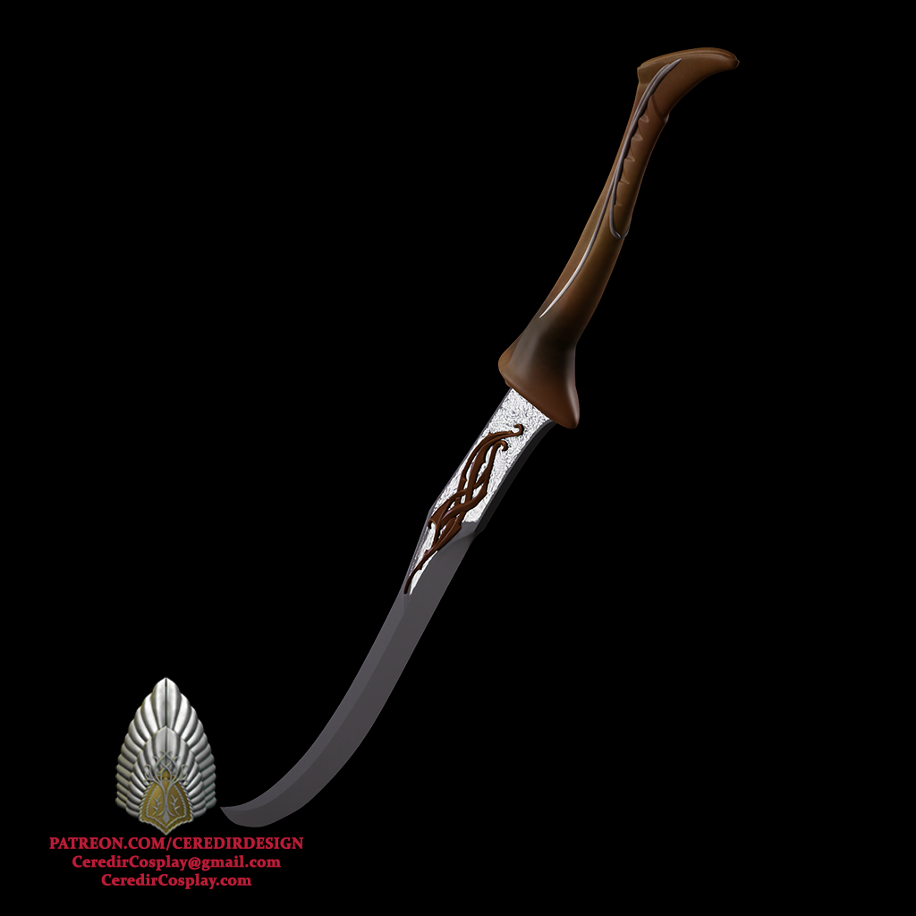 Mirkwood Elves Captain Sword lord of the rings 3D DIGITAL DOWNLOAD