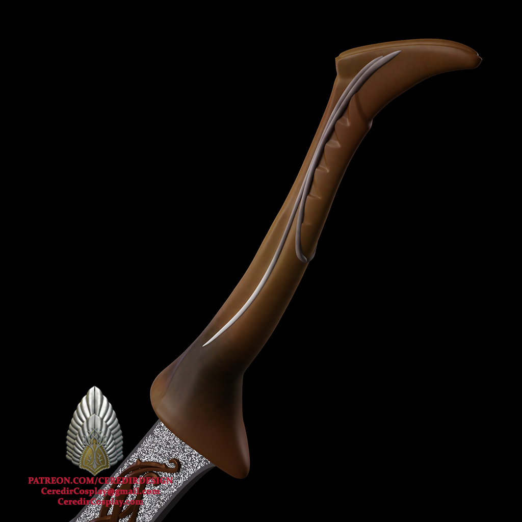 Mirkwood Elves Captain Sword lord of the rings 3D DIGITAL DOWNLOAD