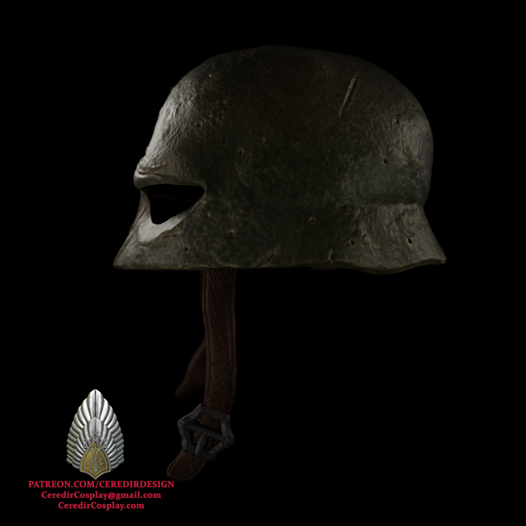 Orc Iron Cap Helmet  lord of the rings 3D DIGITAL DOWNLOAD