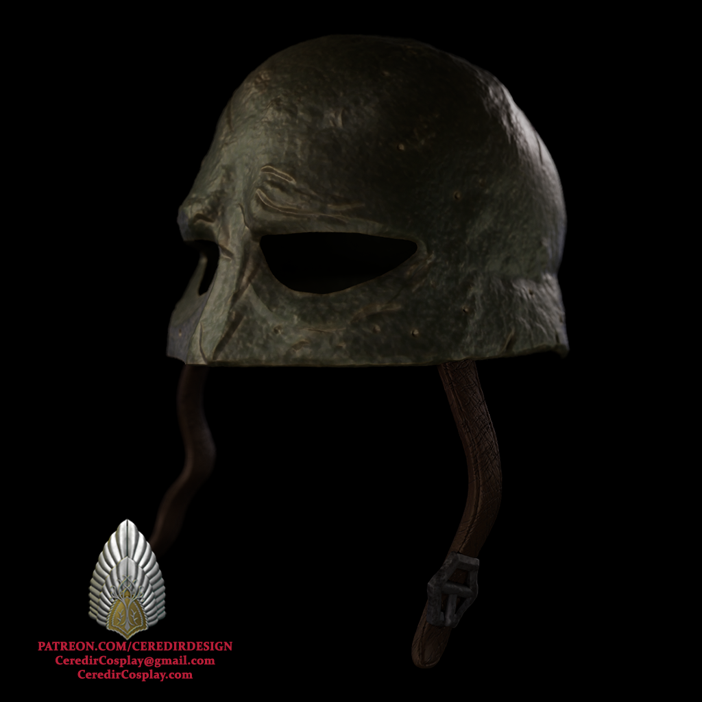 Orc Iron Cap Helmet  lord of the rings 3D DIGITAL DOWNLOAD