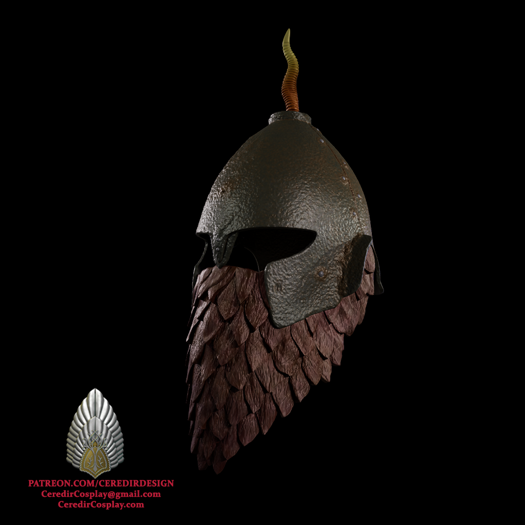 Mines of Moria Orc Legion helmet lotr 3d digital download