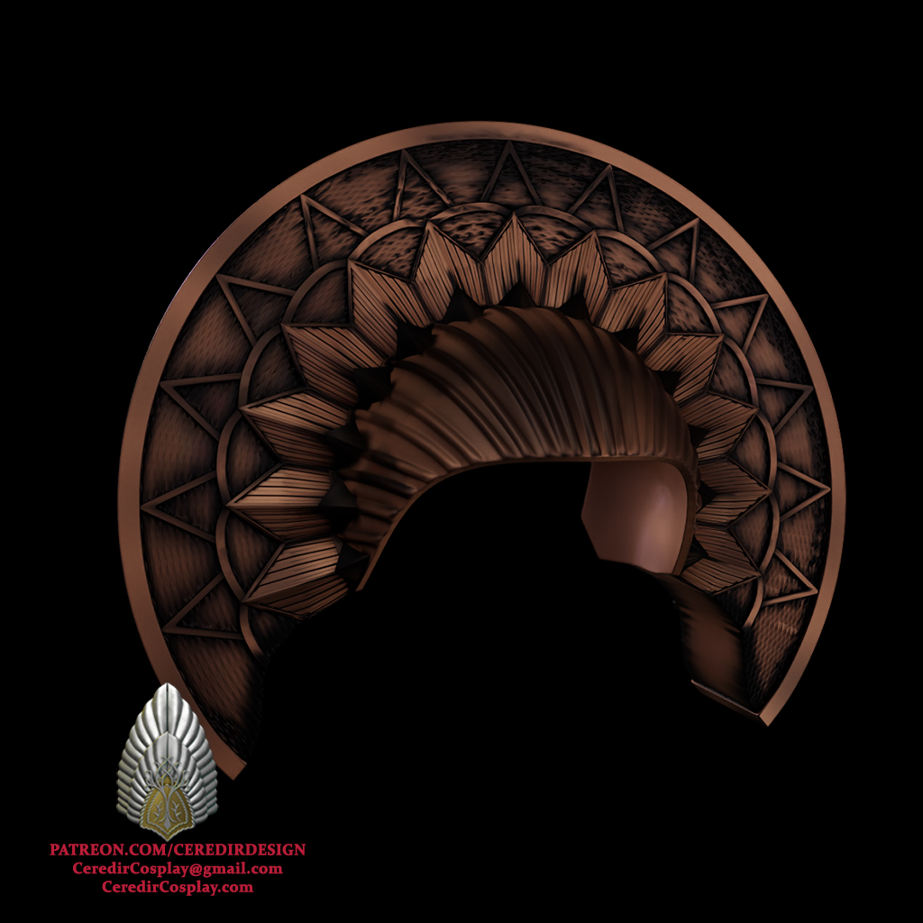 Padme Amidala Refugee Head piece Star Wars 3D DIGITAL DL