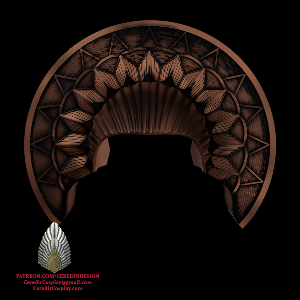 Padme Amidala Refugee Head piece Star Wars 3D DIGITAL DL