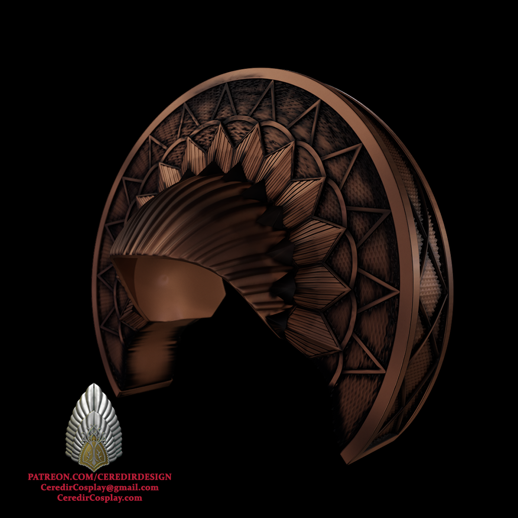 Padme Amidala Refugee Head piece Star Wars 3D DIGITAL DL