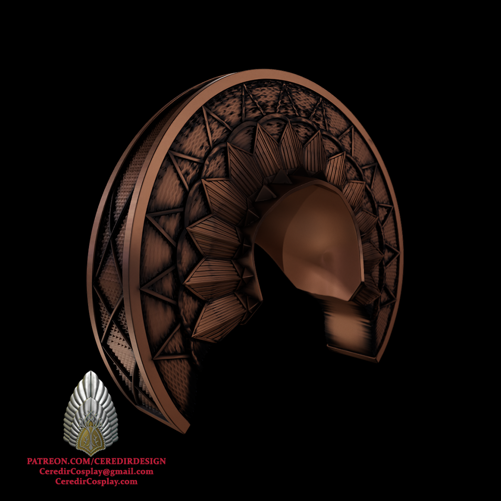 Padme Amidala Refugee Head piece Star Wars 3D DIGITAL DL