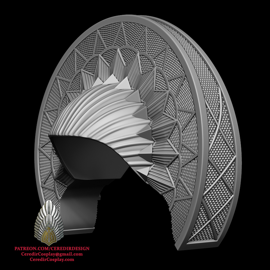 Padme Amidala Refugee Head piece Star Wars 3D DIGITAL DL