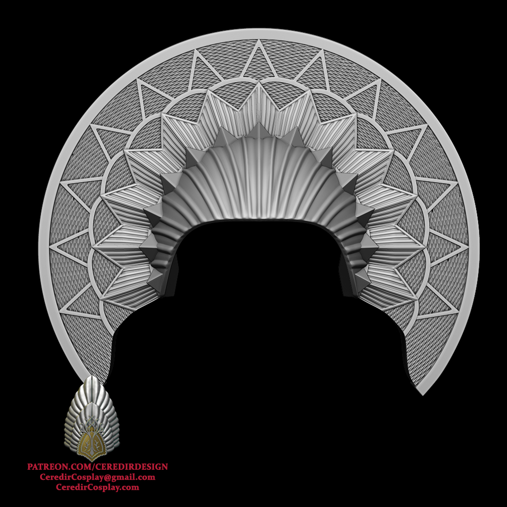 Padme Amidala Refugee Head piece Star Wars 3D DIGITAL DL