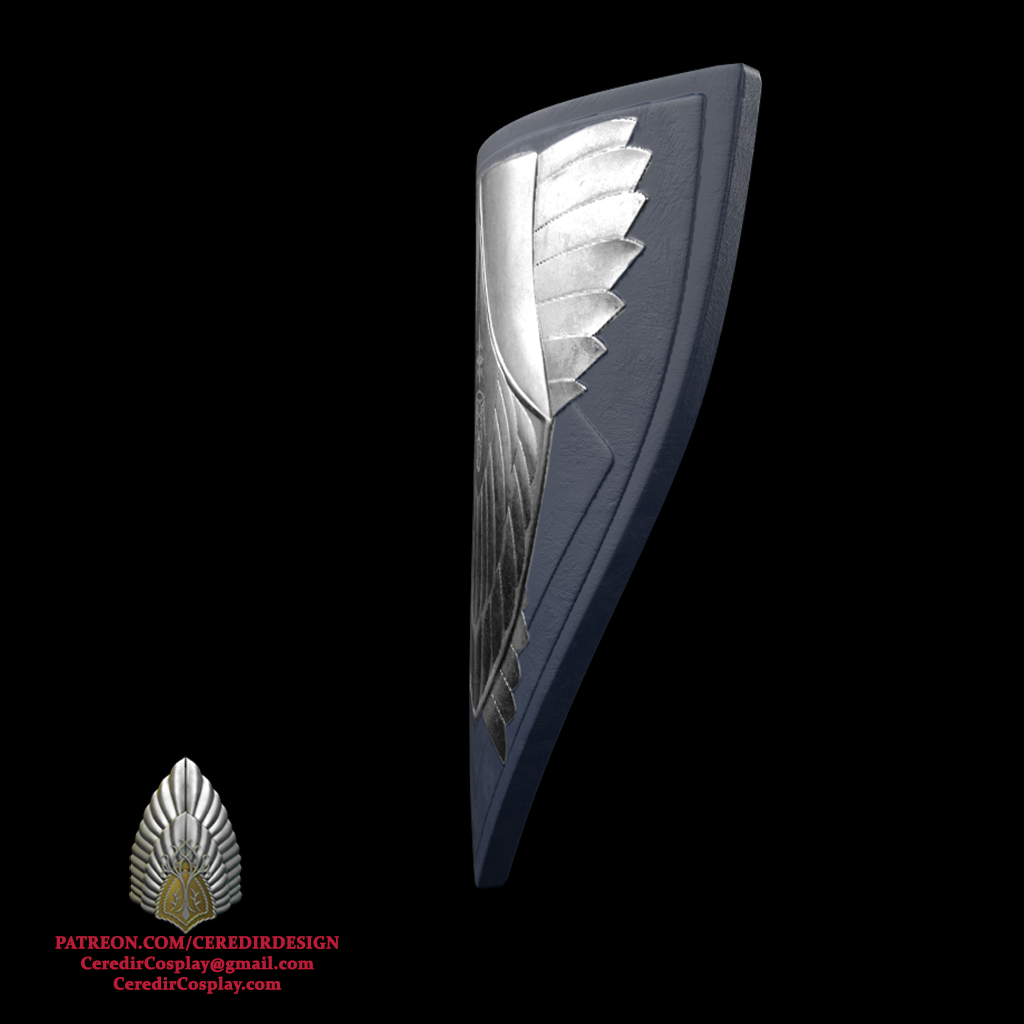 King Elessar Aragorn Pauldron lord of the rings 3D DIGITAL DL